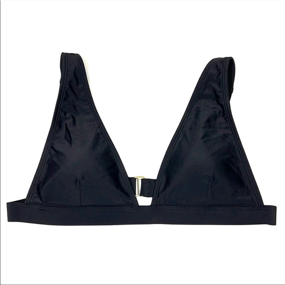 Summersalt Women’s Black The Plunge Bikini Top Size 8 - Picture 5 of 9